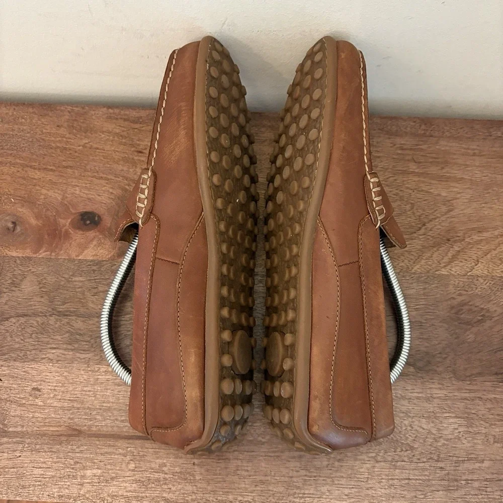 Florsheim Throttle Moc Penny Loafer Driving Shoes Slip On Brown Leather Mens 8‎
